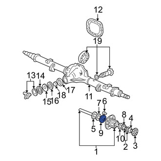 Ford OE - Rear Inner Wheel Bearing Race