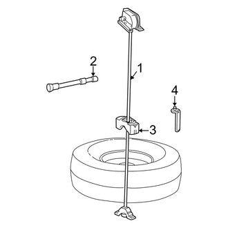 Ford OE - Spare Tire Carrier - Carrier & Components