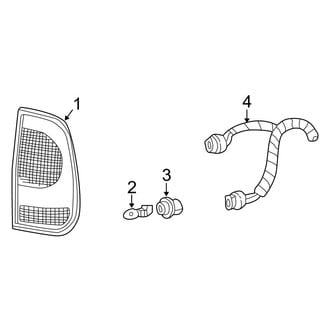 Ford OE - Rear Lamps - Combination Lamps (With Pickup Bed), (Cab & Chassis - Crew Cab / Cab & Chassis - Conventional)