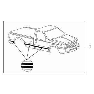 Ford OE - Stripe Tape (Type 1), (Cab & Chassis - Conventional)