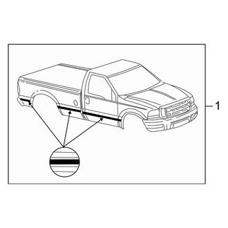 Ford OE - Stripe Tape (Type 2), (Cab & Chassis - Conventional)