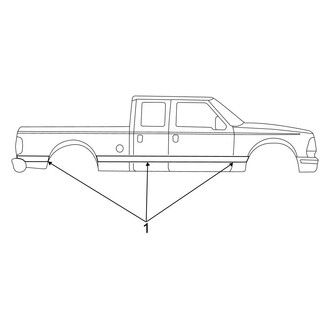 Ford OE - Stripe Tape (Type 4), (Cab & Chassis - Crew Cab)