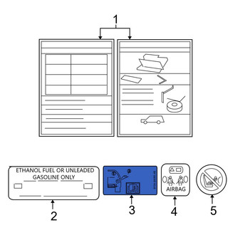 Ford OE - Fuel Information Label