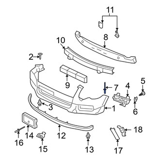 Ford OE - Front Bumper Cover Rivet