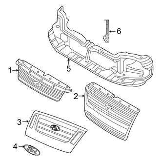 Ford OE - Grille & Components (W/O Ironman Package)