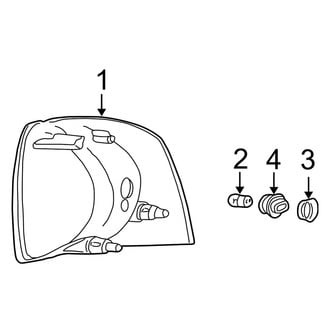 Ford OE - Front Lamps - Park & Signal Lamps (Eddie Bauer / Limited / Sport / XLS / XLT)