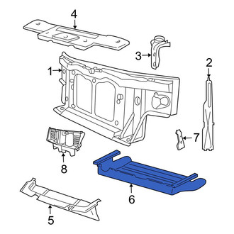 Ford OE - Front Lower Radiator Support Air Deflector