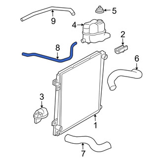 Ford OE - Engine Coolant Overflow Hose
