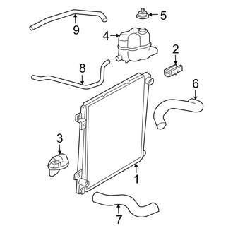 Ford OE - Cooling - Radiator & Components (4.6L)