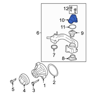 Ford OE - Engine Coolant Thermostat Housing
