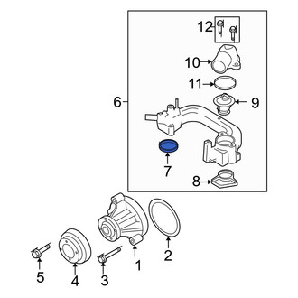 Ford OE - Right Engine Coolant Thermostat Housing Gasket