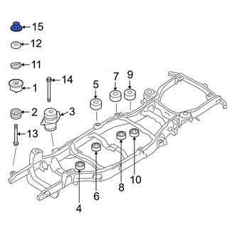 Ford OE - Front Bumper Cover Reinforcement Nut