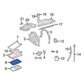 Ford OE - Lower Engine Oil Pan Gasket
