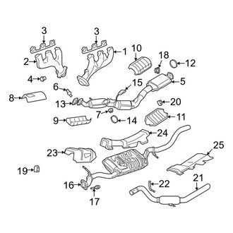 Ford OE - Exhaust System - Exhaust Components (4.0L)