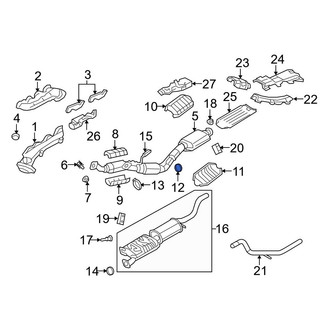 Ford OE - Catalytic Converter Heat Shield Clamp