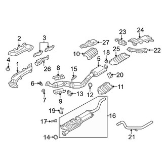 Ford OE - Exhaust System - Exhaust Components (4.6L)