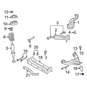 Ford OE - Suspension Control Arm Nut