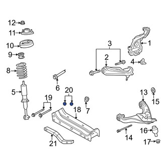 Ford OE - Transmission Crossmember Nut