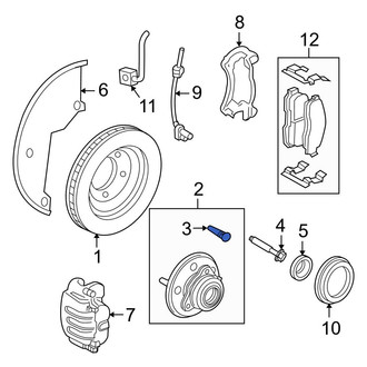 Ford OE - Front Wheel Lug Stud