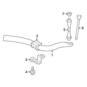 Ford OE - Front Suspension - Stabilizer Bar & Components (4WD)