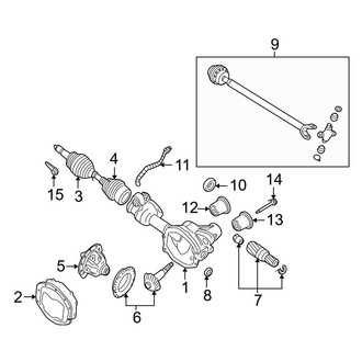 Ford OE - Front Suspension - Carrier & Front Axles (4WD)