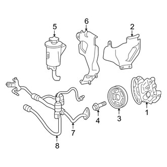 Ford OE - Steering Gear & Linkage - Pump & Hoses (Eddie Bauer / Limited / XLT 4.0L)