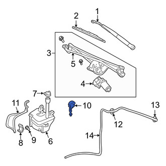 Ford OE - Front Windshield Washer Nozzle