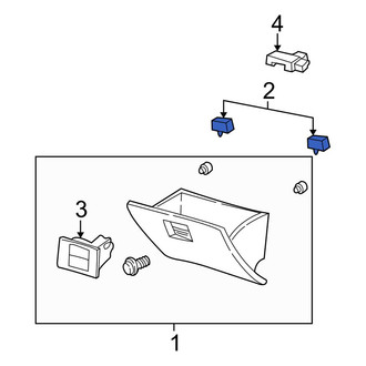 Ford OE - Front Glove Box Door Bumper
