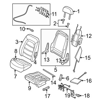 Ford OE - Seats & Tracks - Front Seat Components (Low Back Seats)
