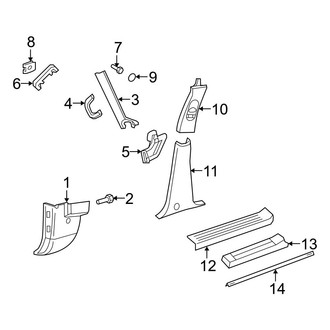 Ford OE - Pillars, Rocker & Floor - Interior Trim