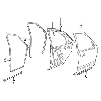 Ford OE - Front Door - Door & Components (Eddie Bauer / Limited / Sport / XLS / XLT)