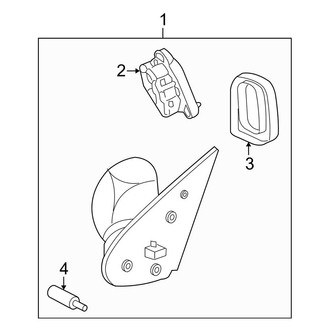Ford OE - Front Door - Outside Mirrors (Eddie Bauer / Limited / Sport / XLS / XLT)