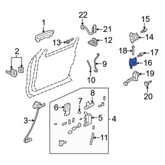 Ford OE - Front Left Lower Door Hinge