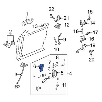 Ford OE - Rear Right Door Lock Actuator Motor