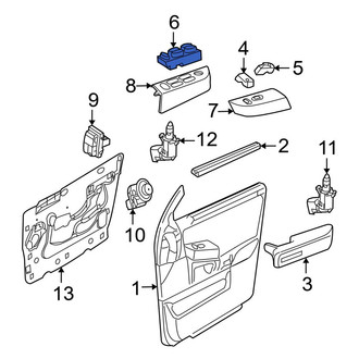 Ford OE - Front Left Door Window Switch