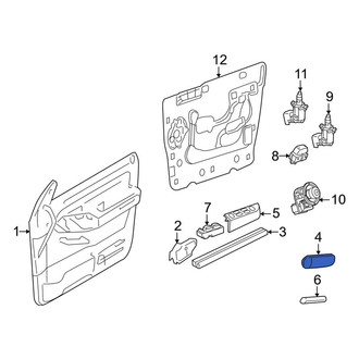 Ford OE - Front Left Inner Interior Door Handle Trim