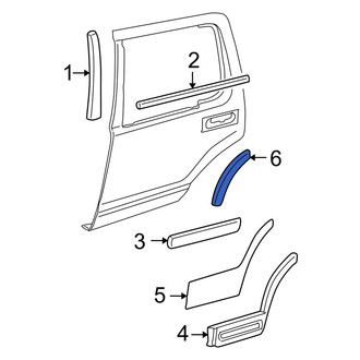 Ford OE - Front Left Wheel Arch Molding