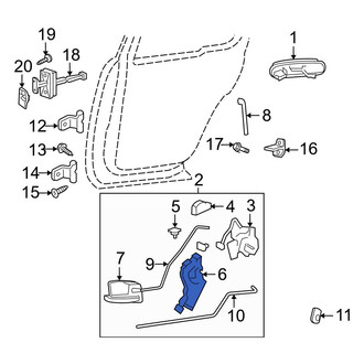 Ford OE - Front Left Door Lock Actuator Motor