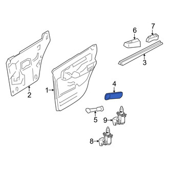 Ford OE - Front Left Interior Door Handle Trim