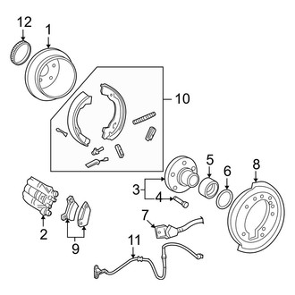 Ford OE - Rear Suspension - Brake Components (Eddie Bauer / Limited / XLT)