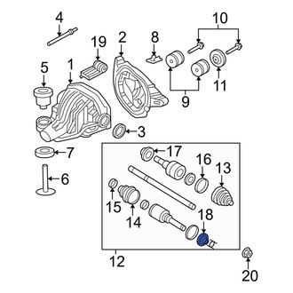 Ford OE - Rear Outer CV Joint Oil Seal Dust Shield