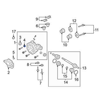 Ford OE - Front Inner Drive Axle Shaft Bearing