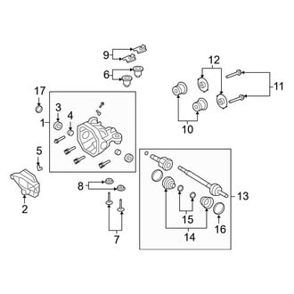 Ford OE - Rear Suspension - Axle Housing