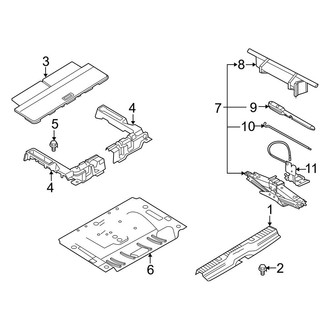 Ford OE - Rear Body & Floor - Interior Trim (With 3rd Row Seat)