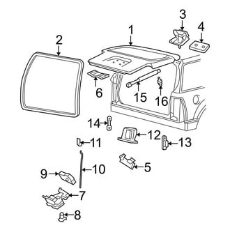 Ford OE - Lift Gate - Gate & Hardware