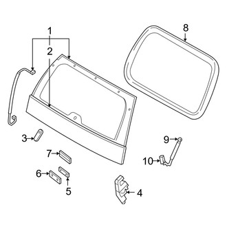 Ford OE - Lift Gate - Glass