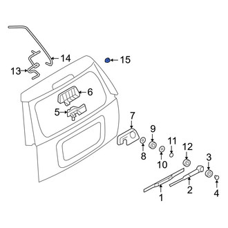 Ford OE - Rear Back Glass Washer Nozzle