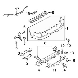 Ford OE - Rear Bumper - Bumper & Components
