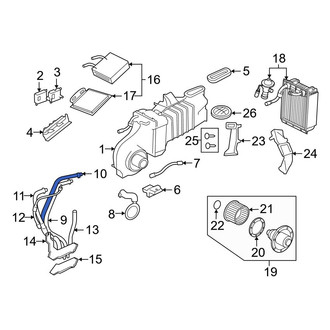 Ford OE - HVAC Heater Hose