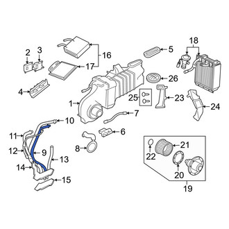 Ford OE - HVAC Heater Hose